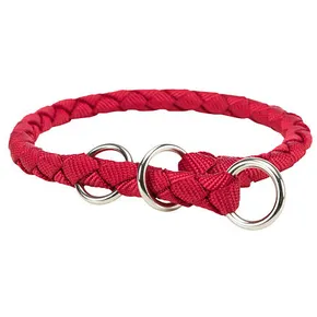 CAVO rundes Nylonhalsband – rot S-M: 35–41 cm/12 mm